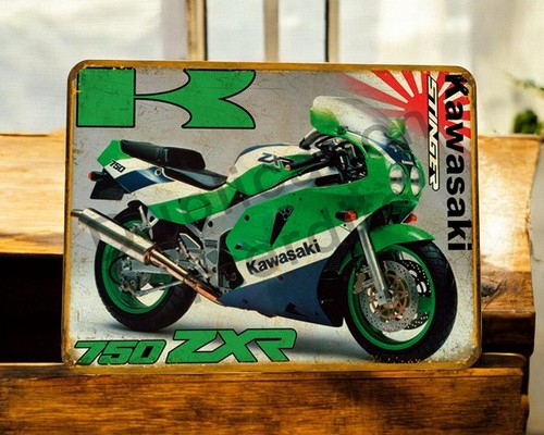 Plaque métal kawasaki zxr - métal,