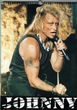 CALENDRIER POSTERS Johnny HALLYDAY 1997 Complet Grand format 42 x 30 cm spirales