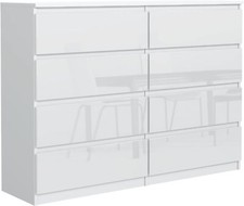 Commode blanc haute - blanc, brillance