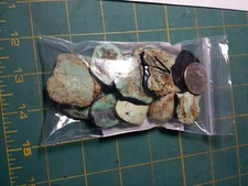 Turquoise Rough Preform Backed