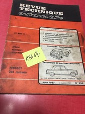 Revue Technique Automobile évolution VW 1500 1600 KArmann Ghia + Peugeot 204 