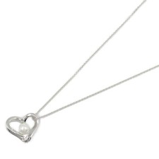 Collier coeur perle MIKIMOTO Akoya 18KWG or blanc blanc pendentif femme occasion
