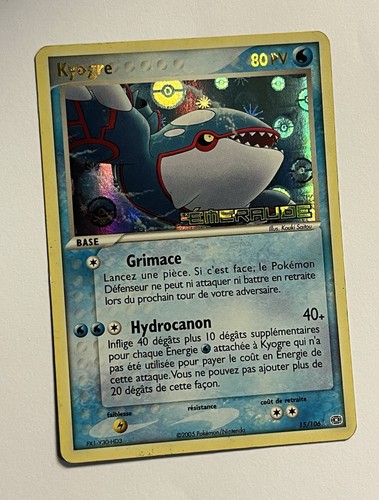 Carte pokémon kyogre - pokémon, "