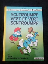Peyo: Schtroumpf vert et vert schtroumpf et jeux olymschtroumpfs/ Dupuis EO-1973