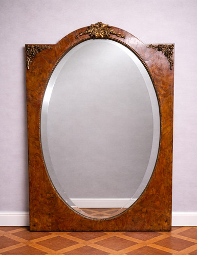 Grand miroir ovale loupe et - miroir,