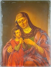 Ancien Tableau "Sainte Anne et