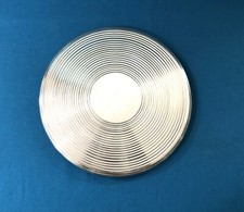 dessous de plat ART DECO métal argenté dans le gout CHRISTOFLE modèle ONDULATION