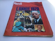 Ancien PARIS MATCH - 9 janvier 1971 - L’annee 1970 n°1131