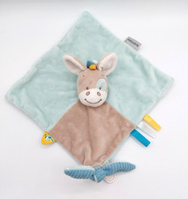 Doudou plat cheval âne beige