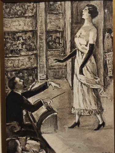 Dessin original lavis par - et,