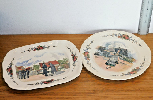 Vintage plat rectangulaire - plat, +