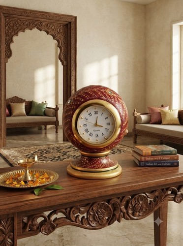 Horloge indienne décoration