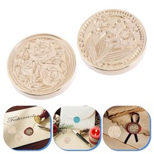 2pcs Cire Sceau Timbres Cuivre