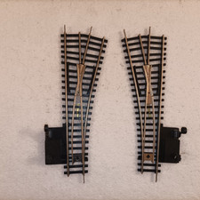 PIKO HO 760 PAIRE D'AIGUILLAGES MANUELS G&D AVEC SIGNAL D'AFFECTATION