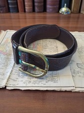 Ceinture homme vintage en cuir véritable, style rétro, accessoire mode masculin