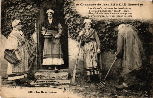 Cpa folklore chansons - cpa, de