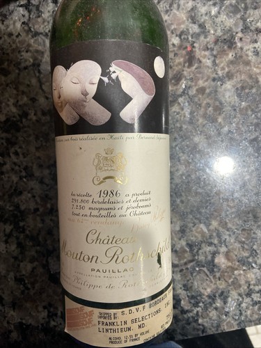 1986 mouton rothschild - rothschild, wine