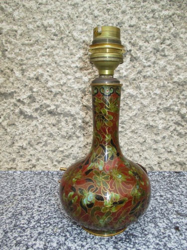 Lampe anciene chine - anciene, émaux