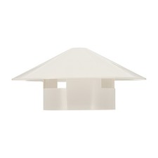 Chapeau cheminée 3" PVC blanc pour conduit évacuation poêle extérieur