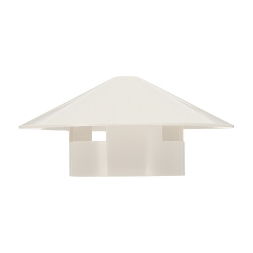 Chapeau cheminée pvc blanc - chapeau,