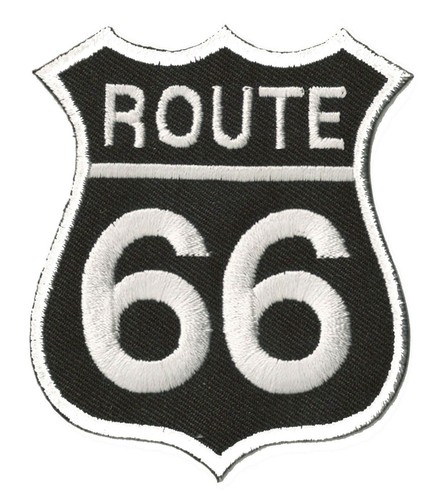 Patche écusson route - route, noir