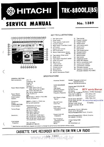 Service manuel instructions - manuel, d'instructions