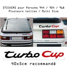 Sticker Porsche Turbo Cup - 944 924 968 - Plusieurs tailles plusieurs couleurs
