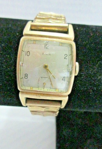 Elgin mens wrist watch vintage - elgin,