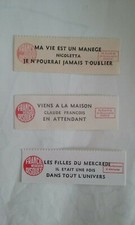 CLAUDE FRANCOIS/IL ETAIT UNE FOIS/NICOLETTA   LOT DE 3 ETIQUETTES JUKE BOX   //F