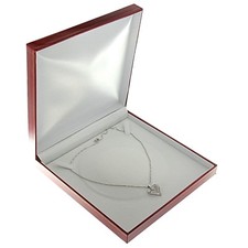 Red Faux Leather Large Chain