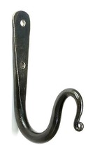 2 crochets faits main 3,5" fer forgé manteau serviette porte clé mobile mural...