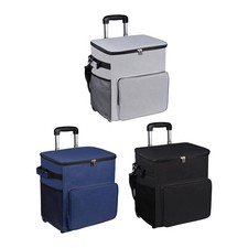 Glacière compacte à roulettes 35 L, idéale pour le camping, la plage ou les