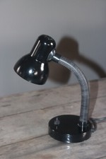 Lampe de bureau noire année 80 fonctionne