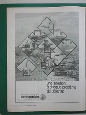 3/1981 PUB AEROSPATIALE ENGIN TACTIQUE PLUTON MILAN HOT AS 30L EXOCET FRENCH AD