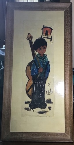 Tableau poulbot huile - tableau,
