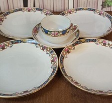 4 Assiettes Anciennes Digoin +