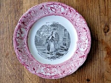 ASSIETTE PARLANTE PORCELAINE