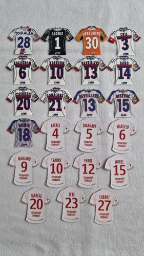 Magnets maillot foot lyon - maillot, de
