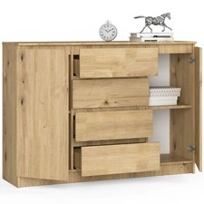 Commode 140 cm | 4 tiroirs et 2 portes | pour salon chambre armoire !