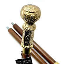 Rond Fleur Poignée Laiton