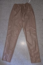 Taille 44 maternité Pantalon Simili Cuir Beige Femmes Enceintes EXCELLENT ETAT