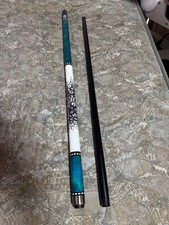 Cue de billard gradation bleu