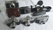 LOT 6 APPAREILS PHOTO ARGENTIQUE 24 X 36   CANON FOCA KODAK AGFA : FONCTIONNELS