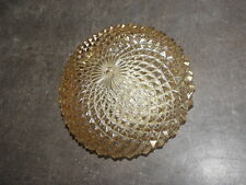 Vintage Lamp light Cage ice bulb amber oldCeiling bauhaus art deco fixture old