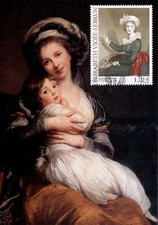 MAXIMAPHILIE / CARTE MAXIMUM PREMIER JOUR / ART TABLEAU / VIGEE LEBRUN