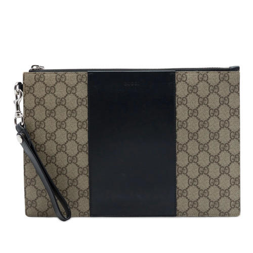 Gucci supreme wristlet zip - gucci,
