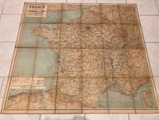 Grande carte des chemins de Fer Taride sur toile