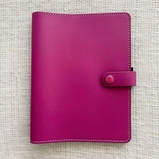 Filofax The Original A5 Raspberry Notebook Cover Leather Organizer Box Notebook