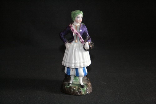 Ancien encrier porcelaine - ancien, en