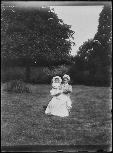 Plaque verre photo - , ancienne
